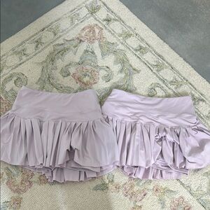 purple PLEATED TENNIS SKIRT